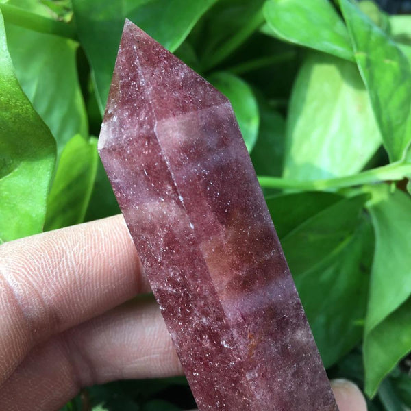 Rare Natural Strawberry Crystal Points