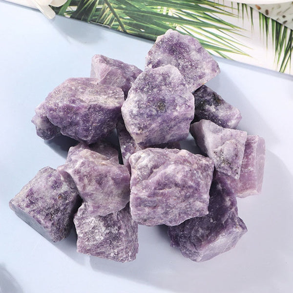 100g Lepidolite Healing Stones Rough Purple Quartz