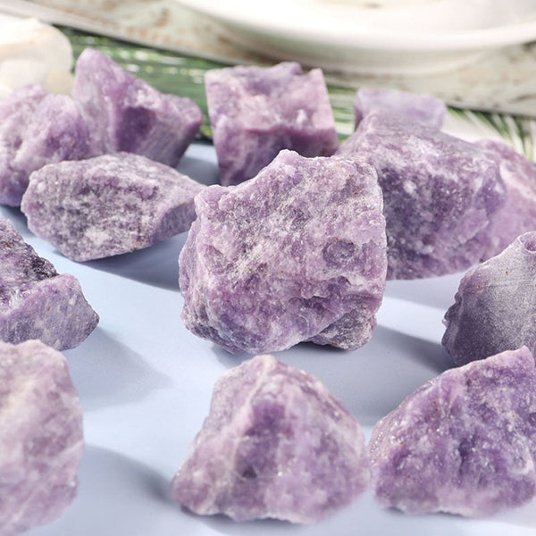 100g Lepidolite Healing Stones Rough Purple Quartz