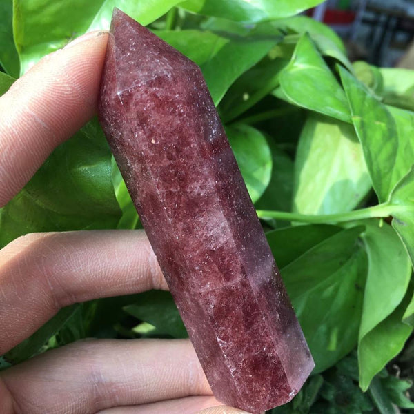 Rare Natural Strawberry Crystal Points