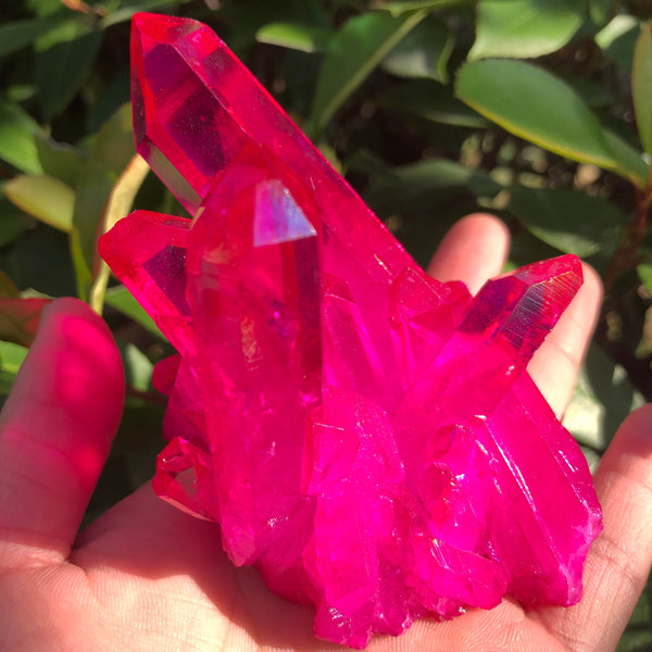 150-180g UMA bela aura anjo chapeamento cor cristal cluster aglomerado de quartzo natural de cura de casamento decoração do aquá