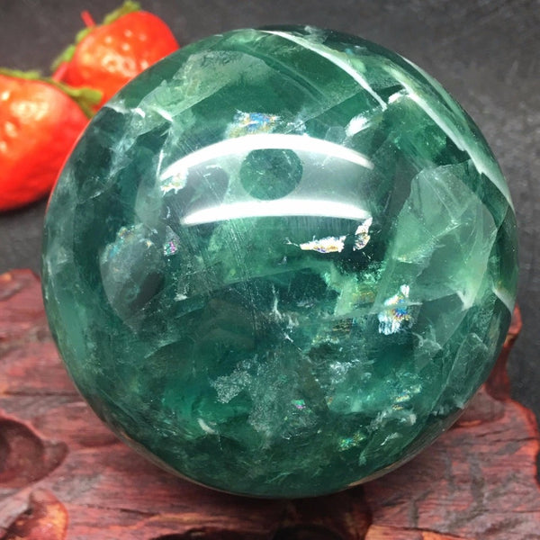 Natural Fluorite Crystal  Ball