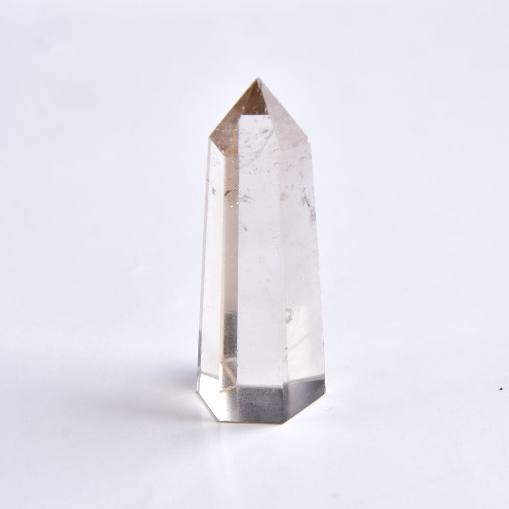 Natural Smoky Quartz Crystal Point Healing Stone Hexagonal Prisms 50-80mm Obelisk Wand Treatment Stone Tower DIY Gift 1PC