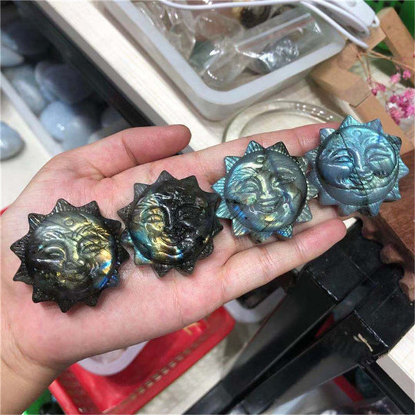 Labradorite Stone Sun Face
