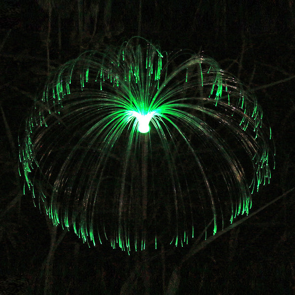 2pcs LED Solar Light Outdoor Fiber Optic Jellyfish Colorful Lamp Color Changing Garden Ground Lawn Pathway Street Lighting Decor