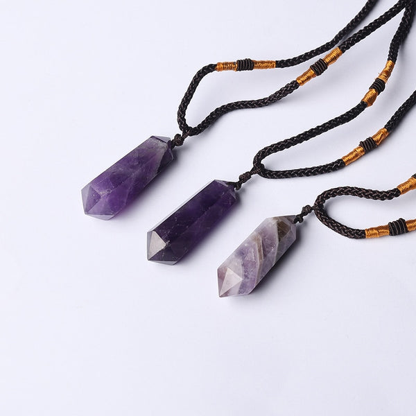 Healing Stone Pendant Amethyst NecKLACE