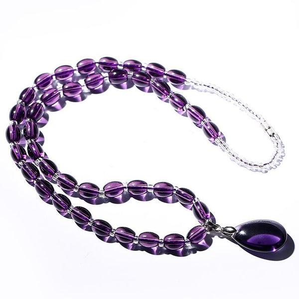 Organic Amethyst Necklace Decorativas Raw Stone Jewelry
