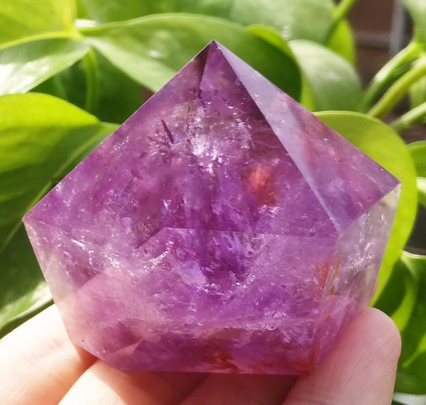 skeletal AMETHYST QUARTZ crystal point