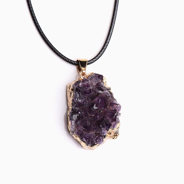 Natural Amethyst Crystal Pendant