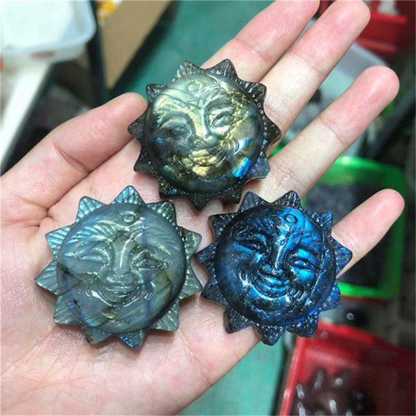 Labradorite Stone Sun Face