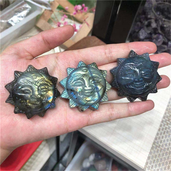 Labradorite Stone Sun Face