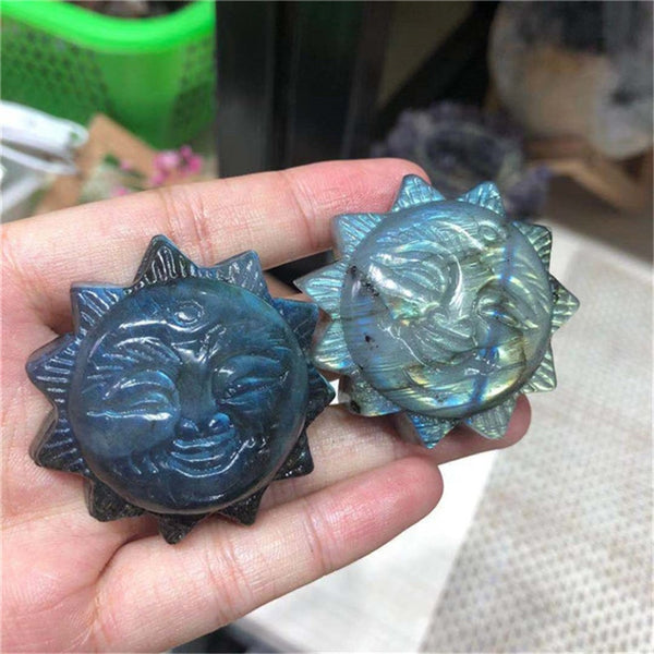 Labradorite Stone Sun Face