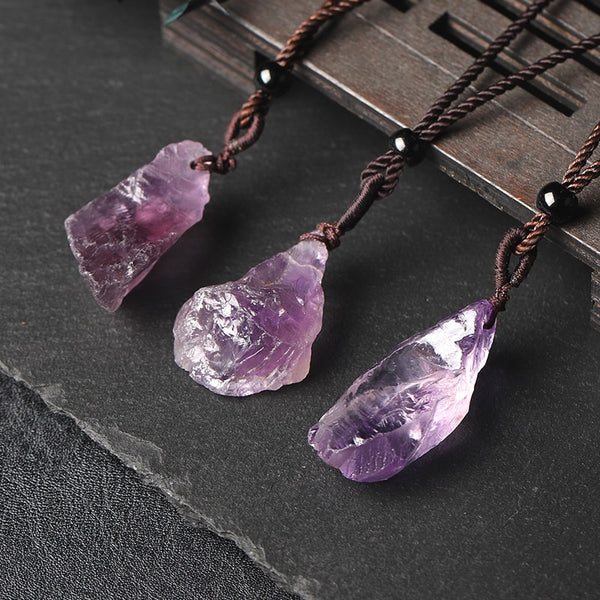 Healing Stone Pendant Amethyst NecKLACE