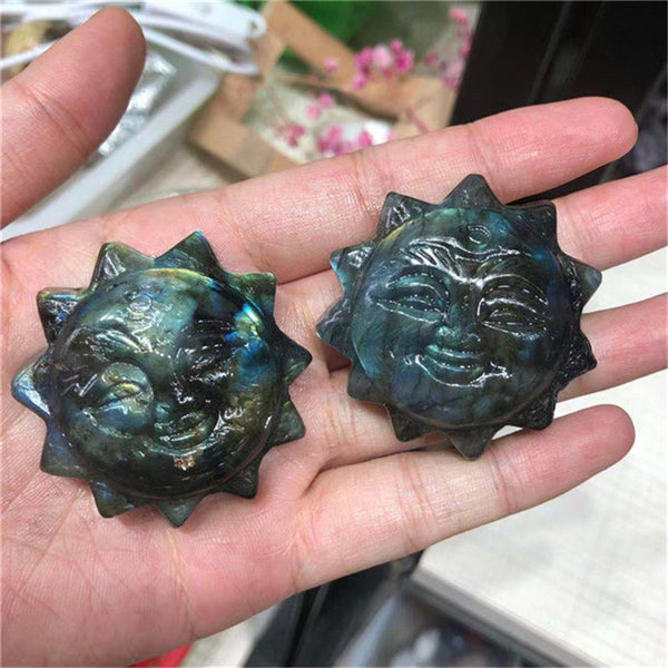 Labradorite Stone Sun Face