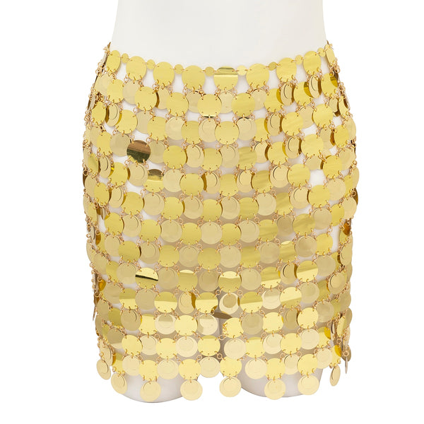 Sexy Glitter Sequins Waist Chain Skirt