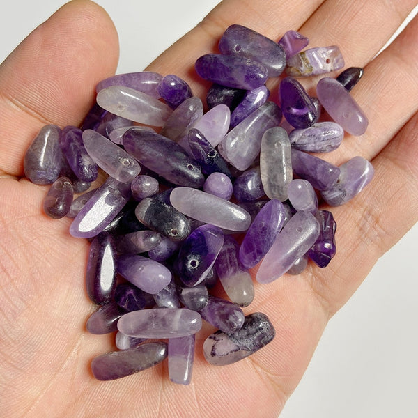 Natural Purple Stone Amethysts Slice Pendant