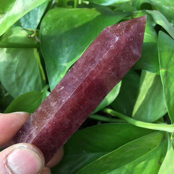 Rare Natural Strawberry Crystal Points