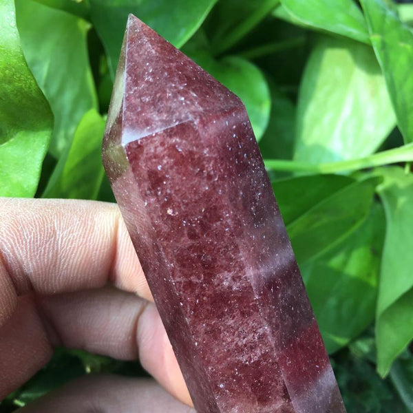 Rare Natural Strawberry Crystal Points