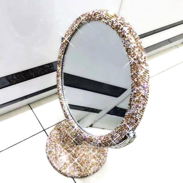 Handmade Diamond Makeup Mirror