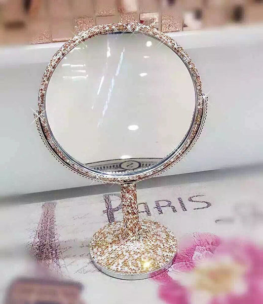 Handmade Diamond Makeup Mirror