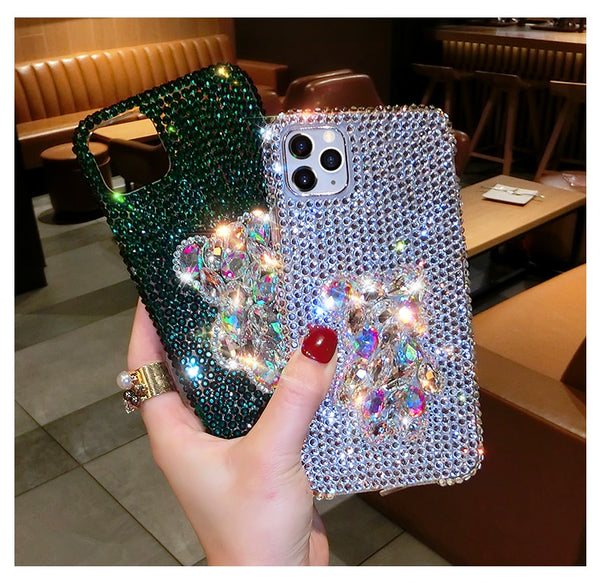 Diamond Bling Bear Phone Cases