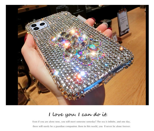 Diamond Bling Bear Phone Cases