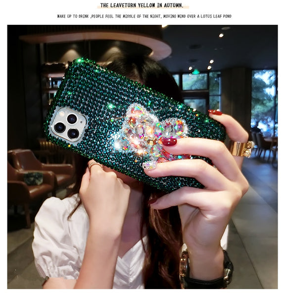 Diamond Bling Bear Phone Cases