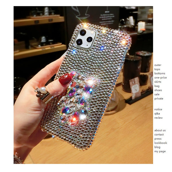 Diamond Bling Bear Phone Cases