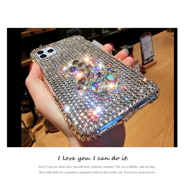 Diamond Bling Bear Phone Cases