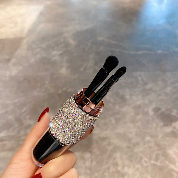 4in1 Diamond Makeup Brushes Set with Case