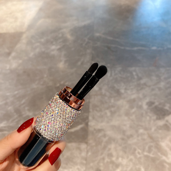 4in1 Diamond Makeup Brushes Set with Case