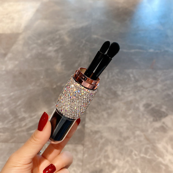 4in1 Diamond Makeup Brushes Set with Case