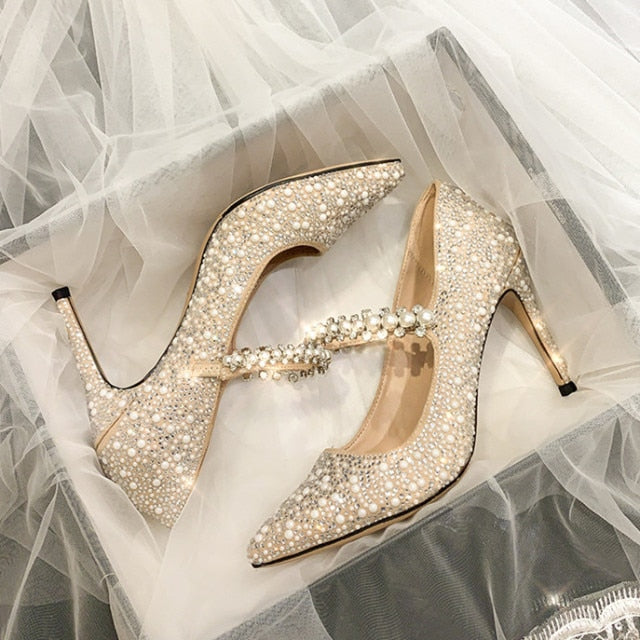 Diamond Strape Heels Pumps