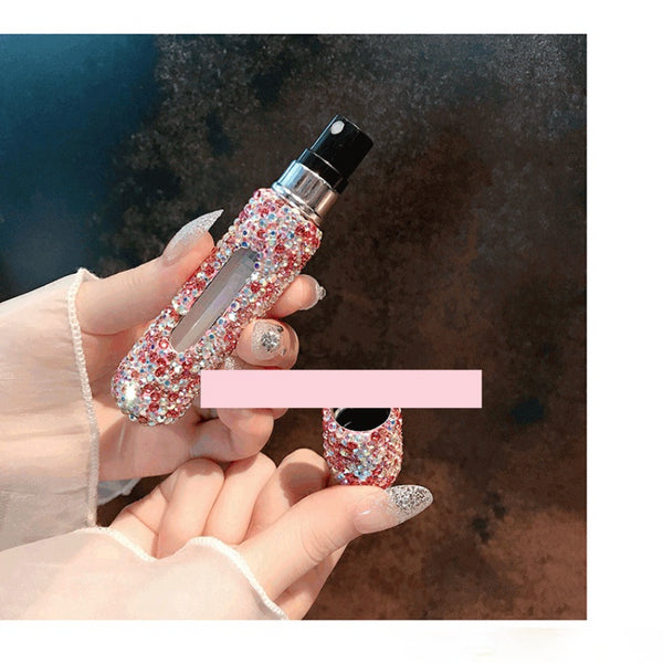Sparkling 5ml Empty Perfume Bottle with Spray Scent Pump Portable Refillable Cosmetic Containers Atomizer Bottle for Travel Tool