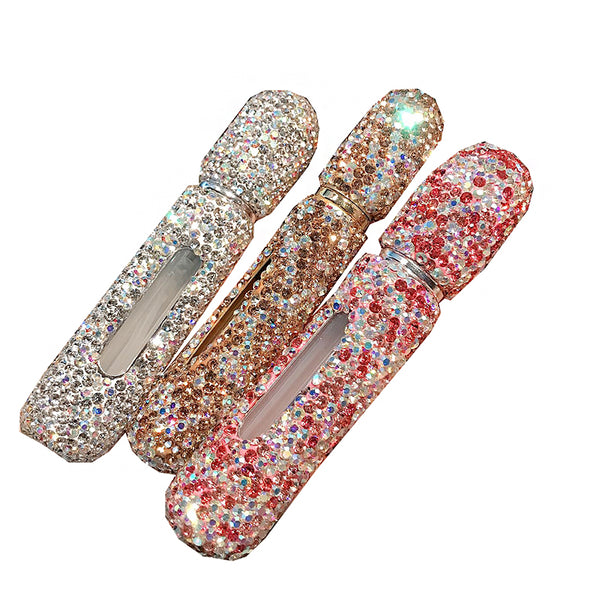 Sparkling 5ml Empty Perfume Bottle with Spray Scent Pump Portable Refillable Cosmetic Containers Atomizer Bottle for Travel Tool