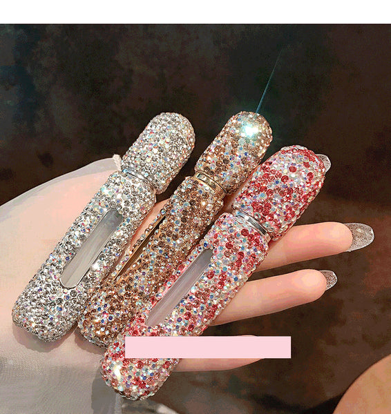 Sparkling 5ml Empty Perfume Bottle with Spray Scent Pump Portable Refillable Cosmetic Containers Atomizer Bottle for Travel Tool