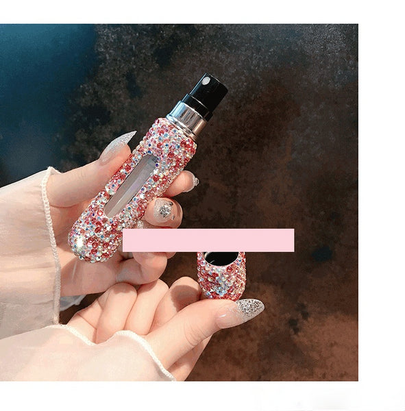 Sparkling 5ml Empty Perfume Bottle with Spray Scent Pump Portable Refillable Cosmetic Containers Atomizer Bottle for Travel Tool