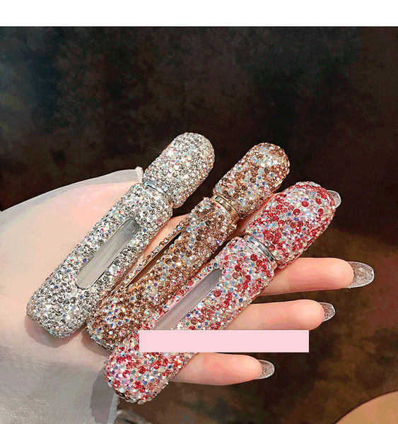 Sparkling 5ml Empty Perfume Bottle with Spray Scent Pump Portable Refillable Cosmetic Containers Atomizer Bottle for Travel Tool