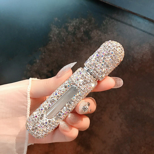 Sparkling 5ml Empty Perfume Bottle with Spray Scent Pump Portable Refillable Cosmetic Containers Atomizer Bottle for Travel Tool