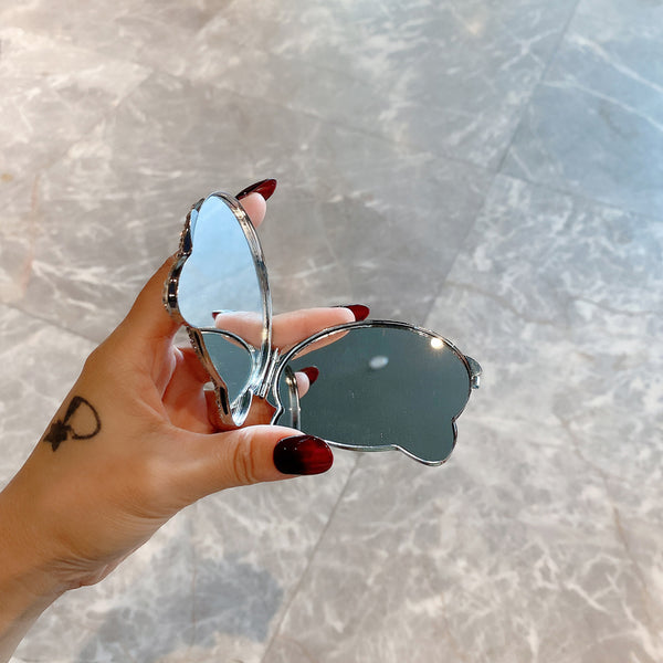 Small Crystal Cat Mirror