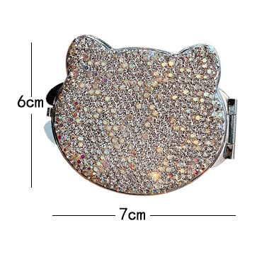 Small Crystal Cat Mirror