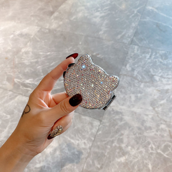 Small Crystal Cat Mirror