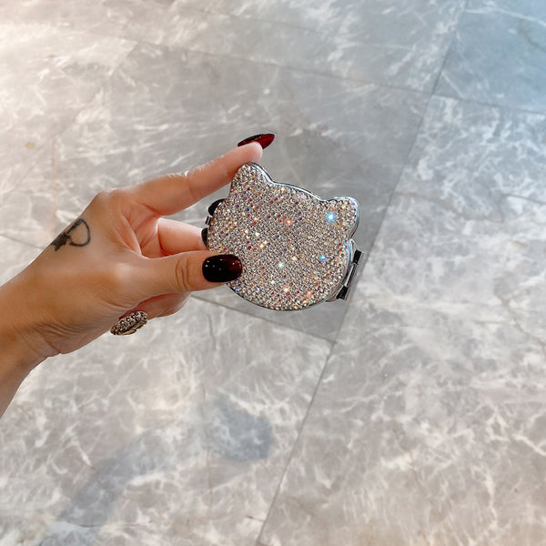 Small Crystal Cat Mirror