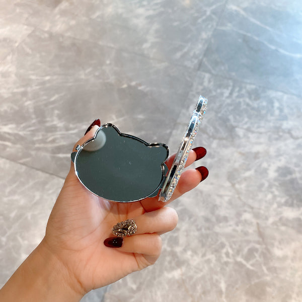 Small Crystal Cat Mirror