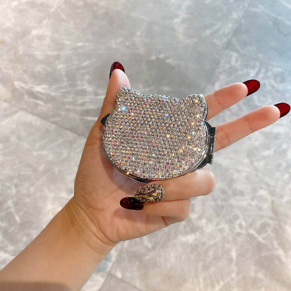 Small Crystal Cat Mirror