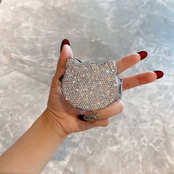 Small Crystal Cat Mirror