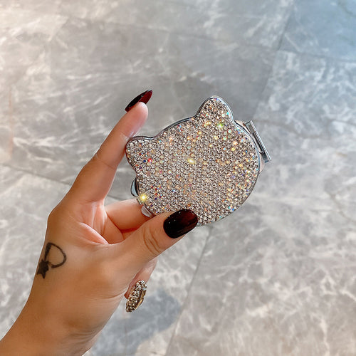 Small Crystal Cat Mirror