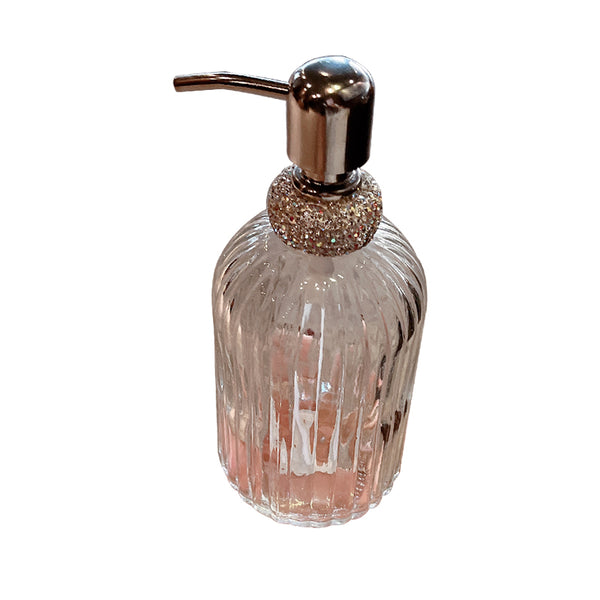 400ml Empty Bottle Shampoo Shower Gel Glass Container Diamond White Bottling Liquid Soap Dispenser Hand Sanitizer Jar with Lid