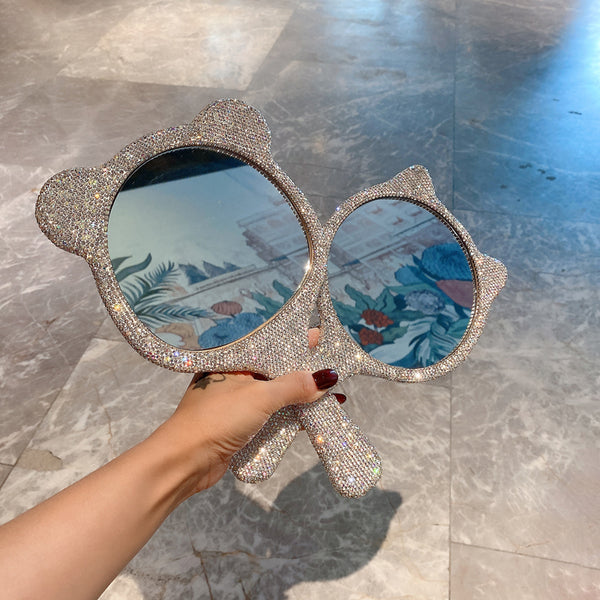 lovely cat shiny make up mirror