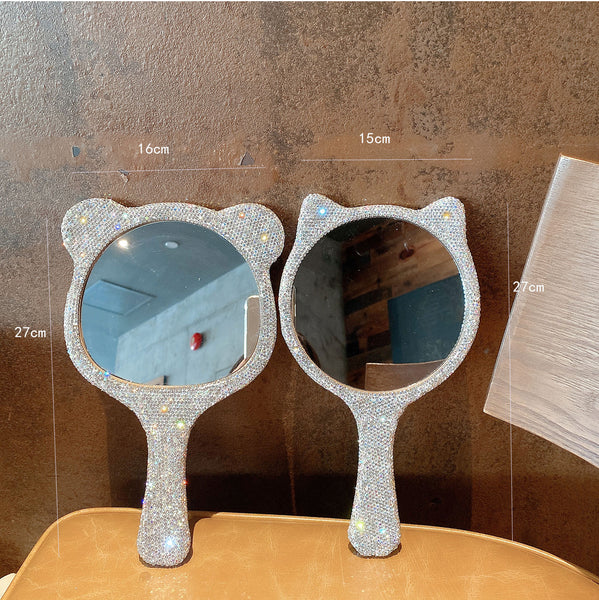 lovely cat shiny make up mirror